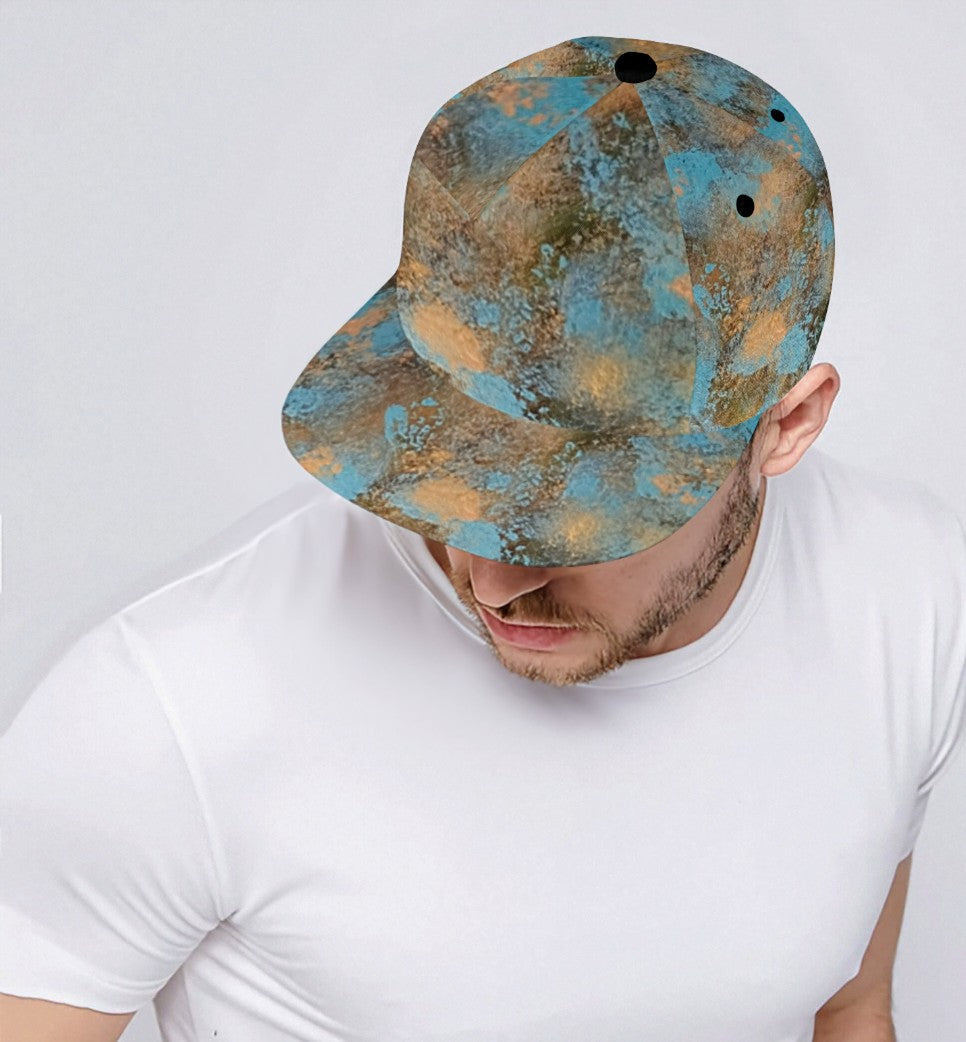 Golden Authenticity: Men's Snapback Hat