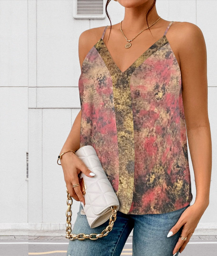 Golden Fire: Women's V-Neck Cami Tops