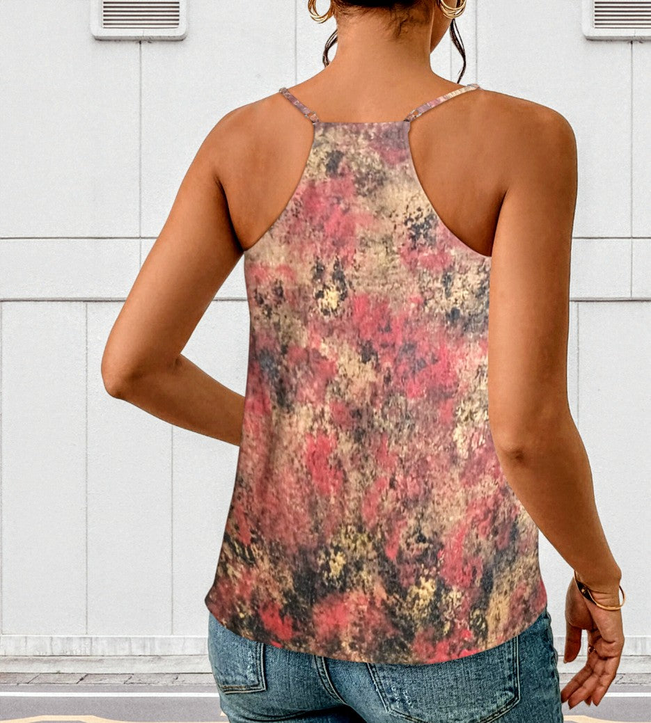 Golden Fire: Women's V-Neck Cami Tops