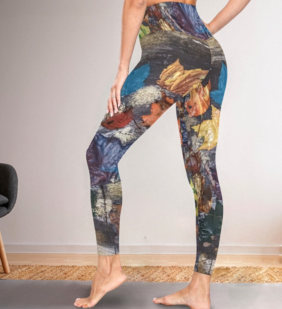 Land of Color: Women's High Waist Tummy Control Yoga Leggings