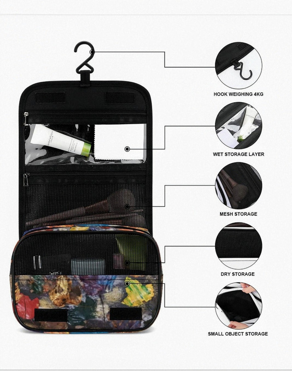 Land of Color: Hanging Toiletries Bag