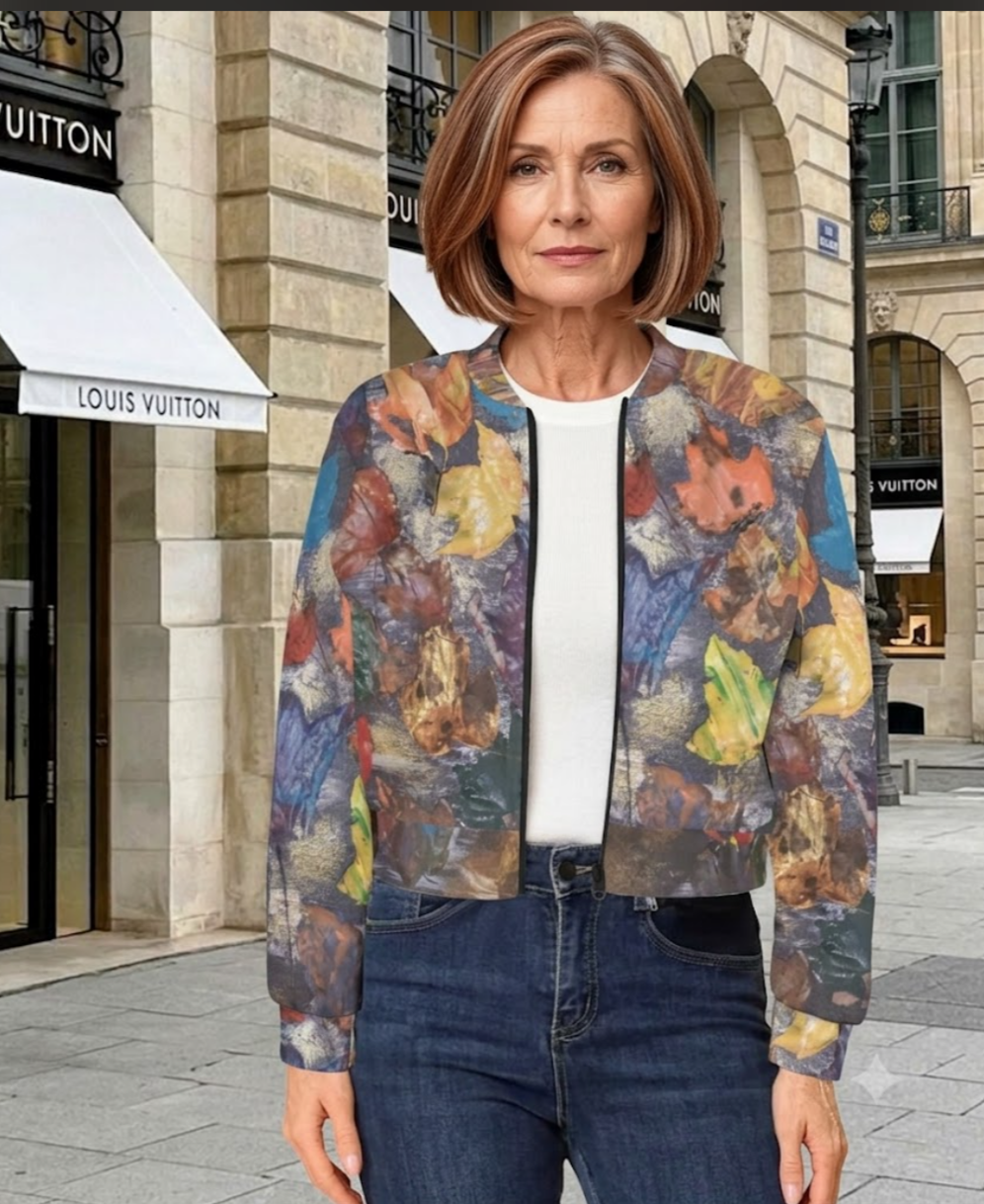 Land of Color: Women's Bomber Jacket - Short