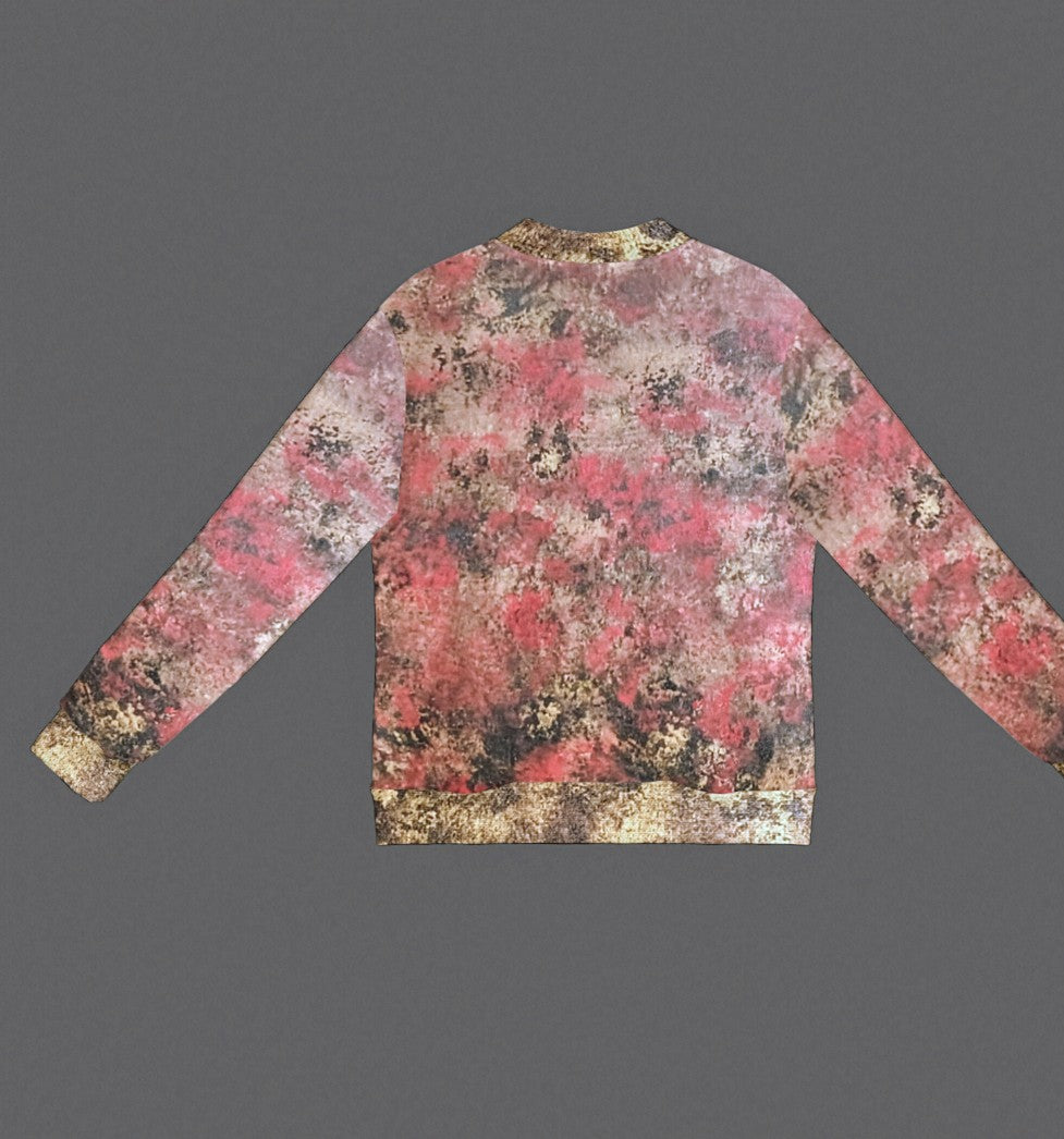 Golden Fire: Women's Bomber Jacket - Long